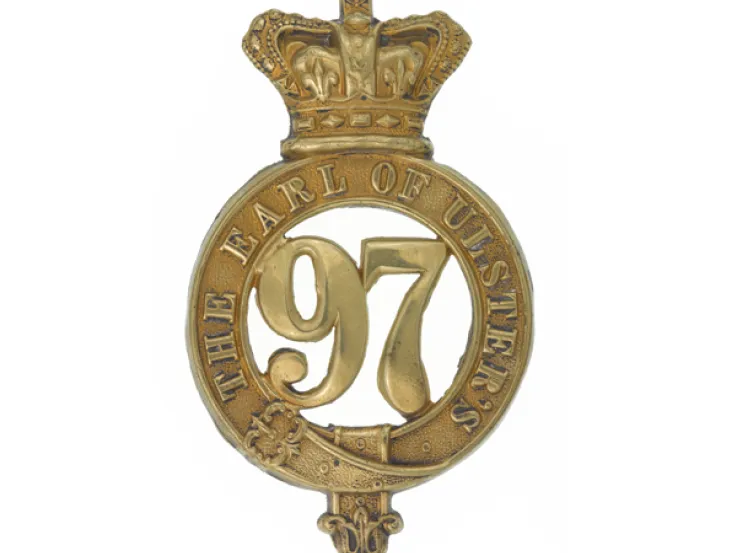 Glengarry badge, 97th (Earl of Ulster’s) Regiment of Foot, c1874