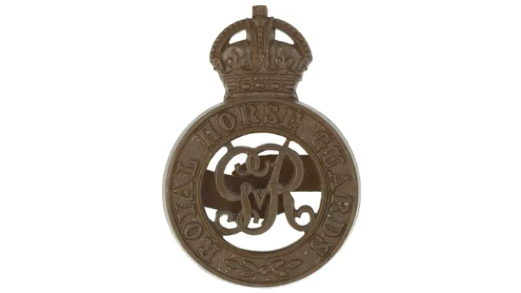 Cap badge of The Royal Horse Guards, c1914