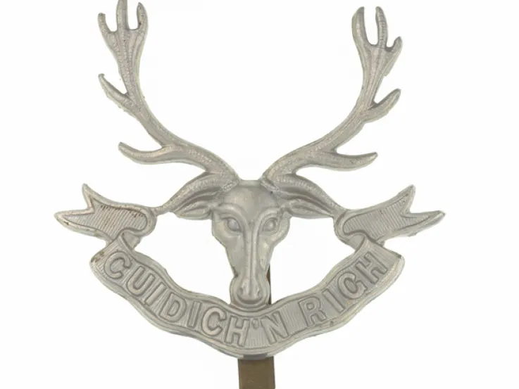 Cap badge, The Seaforth Highlanders (Ross-shire Buffs, The Duke of Albany’s), c1914