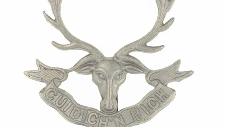 Cap badge, The Seaforth Highlanders (Ross-shire Buffs, The Duke of Albany’s), c1914