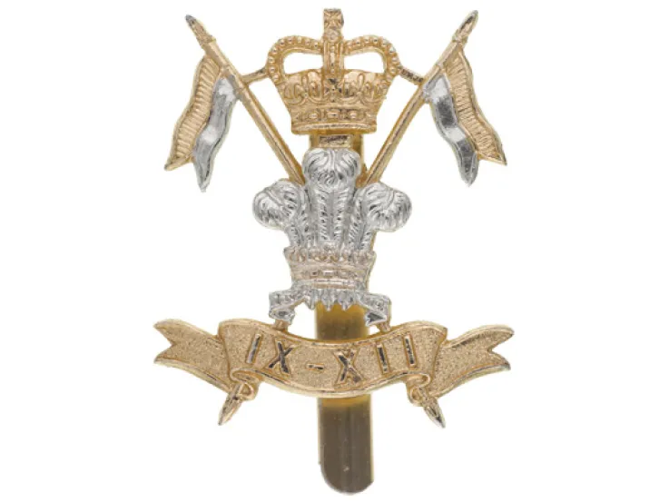 Cap badge, 9th/12th Royal Lancers (Prince of Wales’s), c1960
