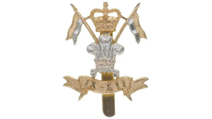 Cap badge, 9th/12th Royal Lancers (Prince of Wales’s), c1960