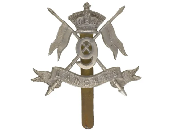Other ranks' cap badge, 9th Queen's Royal Lancers, c1902