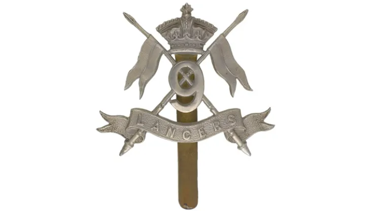 Other ranks' cap badge, 9th Queen's Royal Lancers, c1902