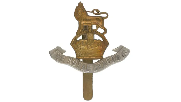 Other ranks’ cap badge, 1st The Royal Dragoons, c1935