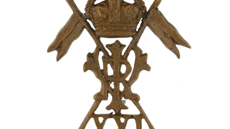 Cap badge, 21st (Empress of India’s) Lancers, c1917