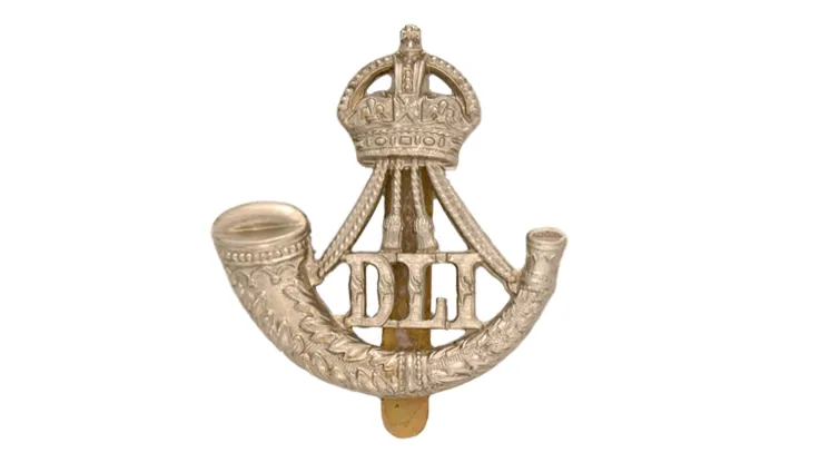 Other ranks' cap badge, The Durham Light Infantry, c1914