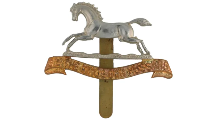 Cap badge, 3rd The King's Own Hussars, 1902