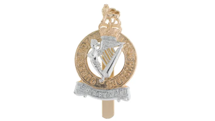 Other ranks' cap badge, Queen's Royal Irish Hussars, c1958