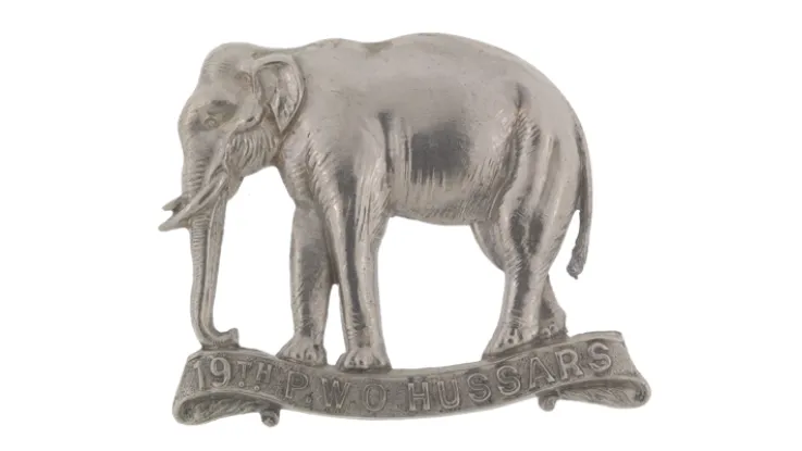 Cap badge, 19th (Princess of Wales's Own) Hussars, c1896