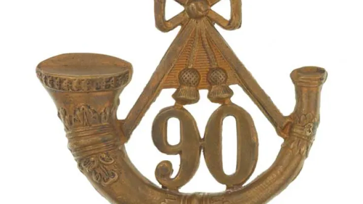 Glengarry badge, 90th (Perthshire Volunteers) Regiment, c1874