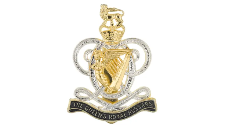 Cap badge, The Queen's Royal Hussars, c1993