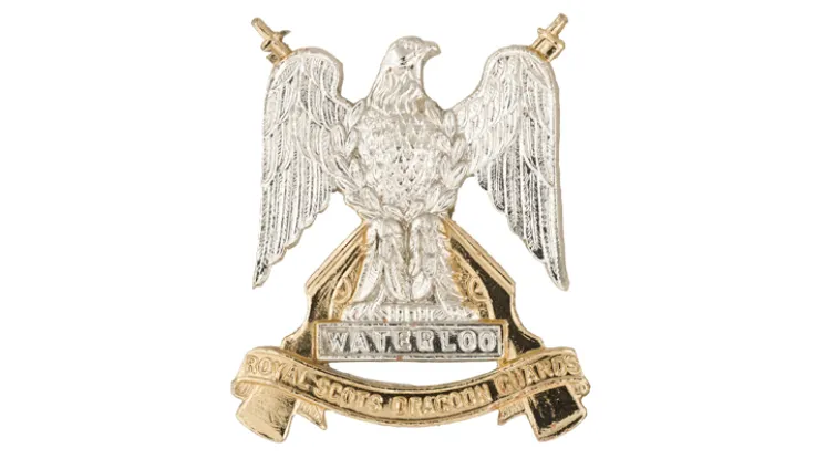 Collar badge, The Royal Scots Dragoon Guards, 1971