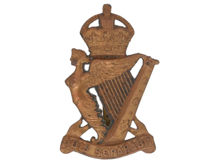 Officers' busby badge, The Royal Irish Rifles, c1902