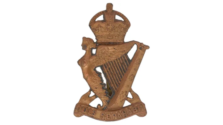 Officers' busby badge, The Royal Irish Rifles, c1902