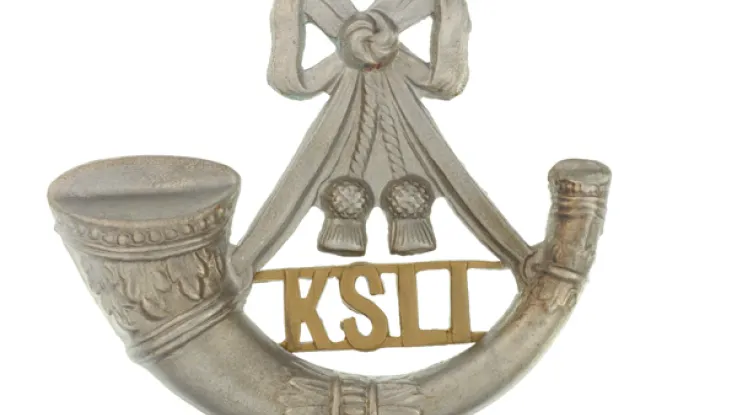 Cap badge, The King's Shropshire Light Infantry, c1903