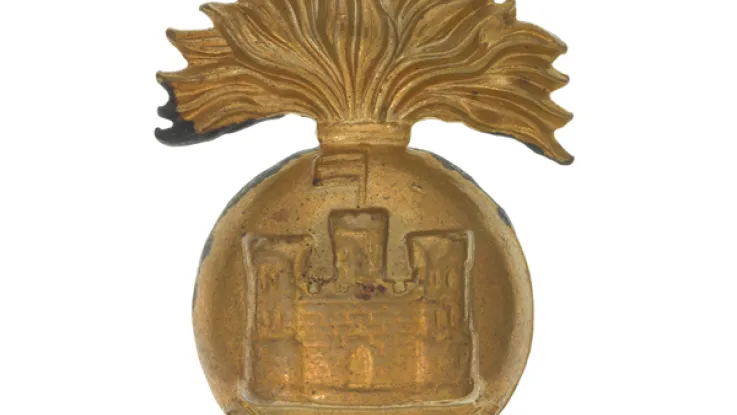 Other ranks' cap badge, The Royal Inniskilling Fusiliers, c1930