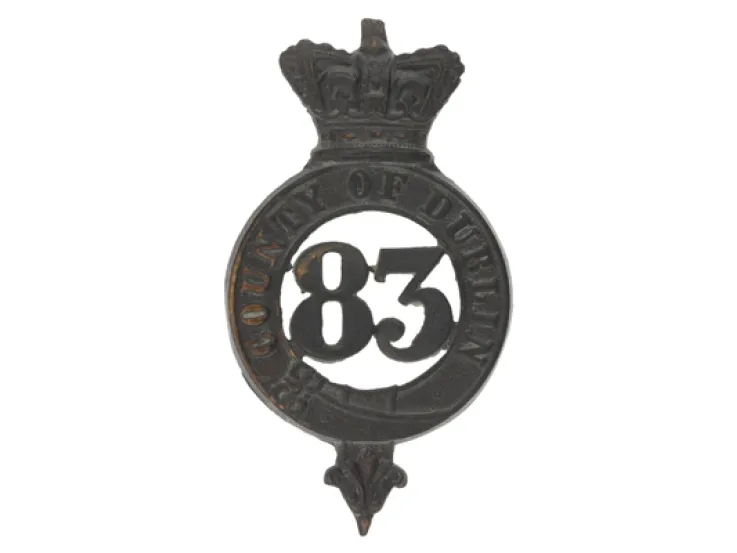 Glengarry badge, 83rd (County of Dublin) Regiment, c1874