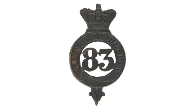 Glengarry badge, 83rd (County of Dublin) Regiment, c1874