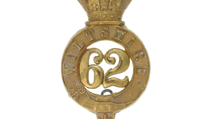 Other ranks’ glengarry badge, 62nd (The Wiltshire) Regiment of Foot, c1874