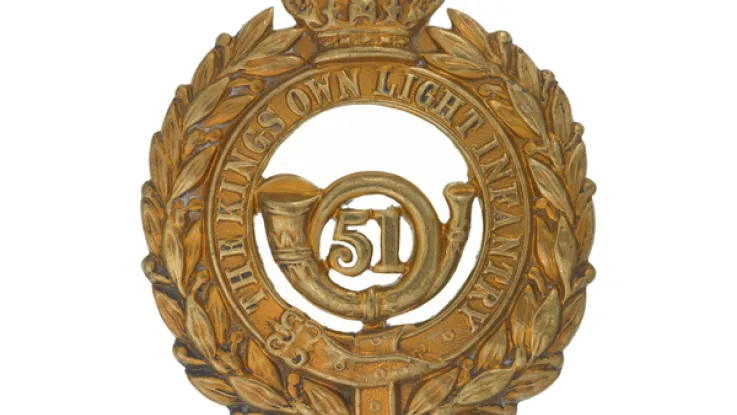 Glengarry badge, 51st (2nd Yorkshire West Riding) or The King's Own Light Infantry, c1874