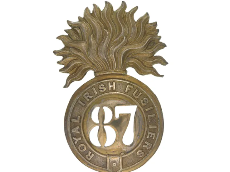 Glengarry badge, other ranks, 87th (Royal Irish Fusiliers) Regiment, c1874