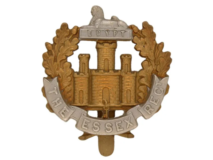 Other ranks' cap badge, The Essex Regiment, c1914