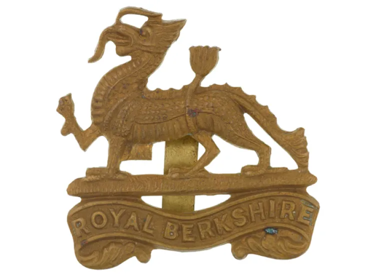 Cap badge, The Royal Berkshire Regiment (Princess Charlotte of Wales's), c1940
