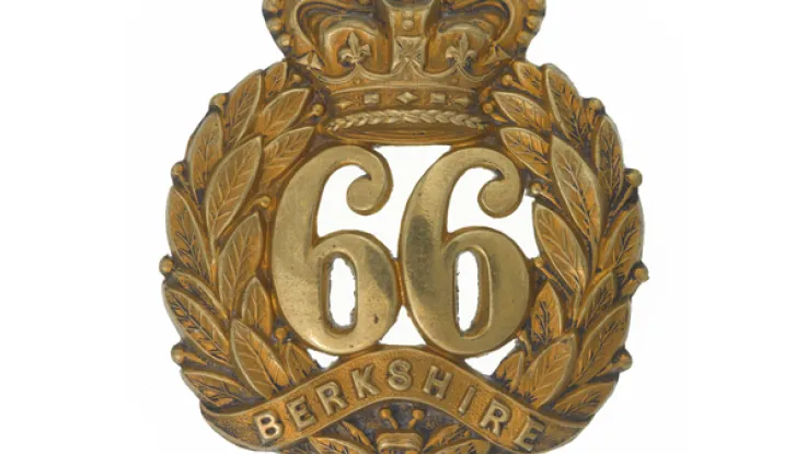 Other ranks' glengarry badge, 66th (Berkshire) Regiment of Foot, c1874