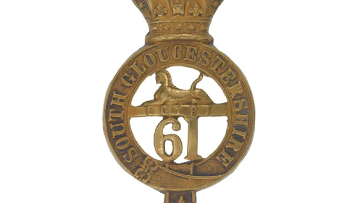 Glengarry badge, 61st (South Gloucestershire) Regiment of Foot, c1874