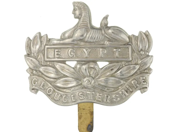 Cap badge, The Gloucestershire Regiment, c1930