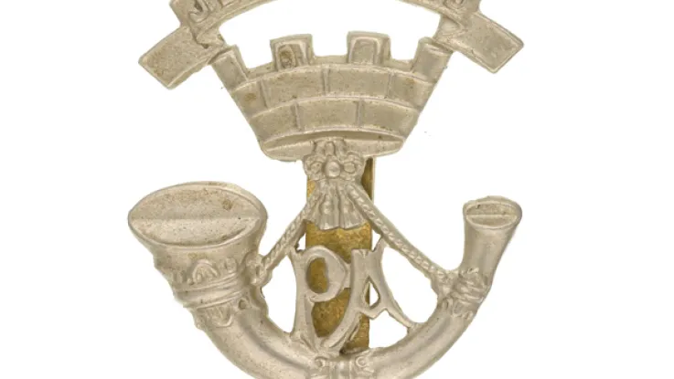 Cap badge, The Somerset Light Infantry (Prince Albert's), c1940 