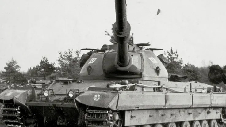 A Conqueror tank of 5th Royal Tank Regiment in Germany, c1960