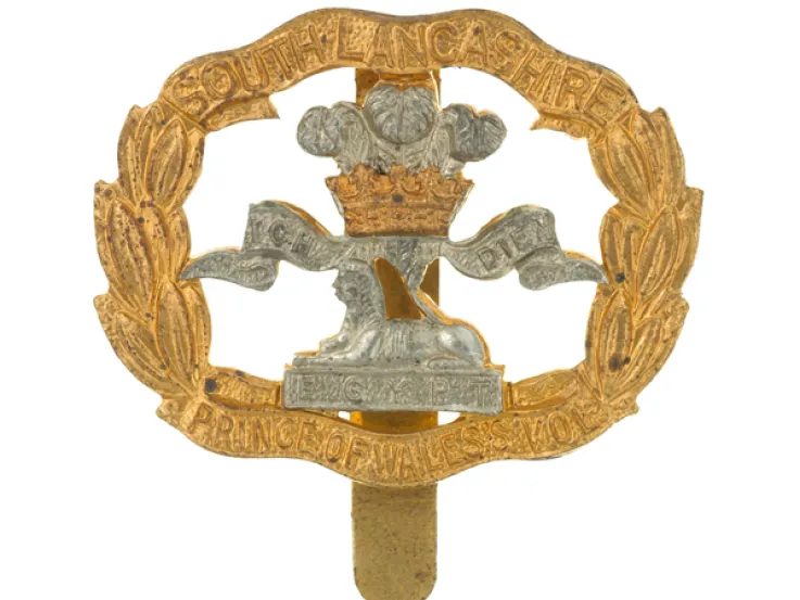 Beret badge, The South Lancashire Regiment, c1950