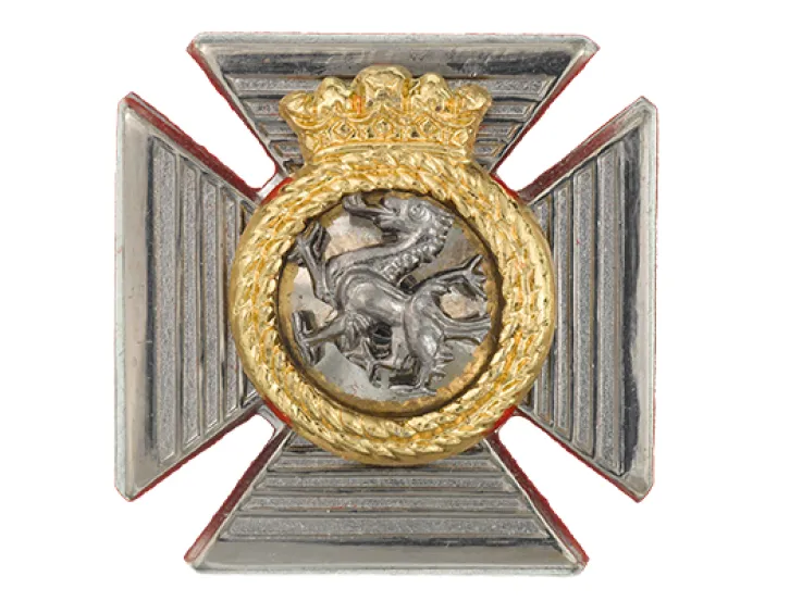 Collar badge, The Duke of Edinburgh's Royal Regiment, c1980