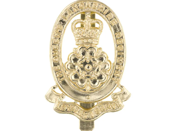Cap badge, The Queen’s Lancashire Regiment, c1980