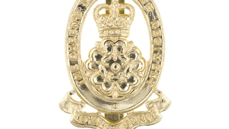 Cap badge, The Queen’s Lancashire Regiment, c1980