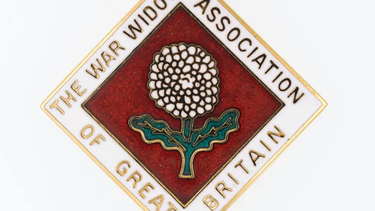 Lapel badge, War Widows Association of Great Britain, 2018