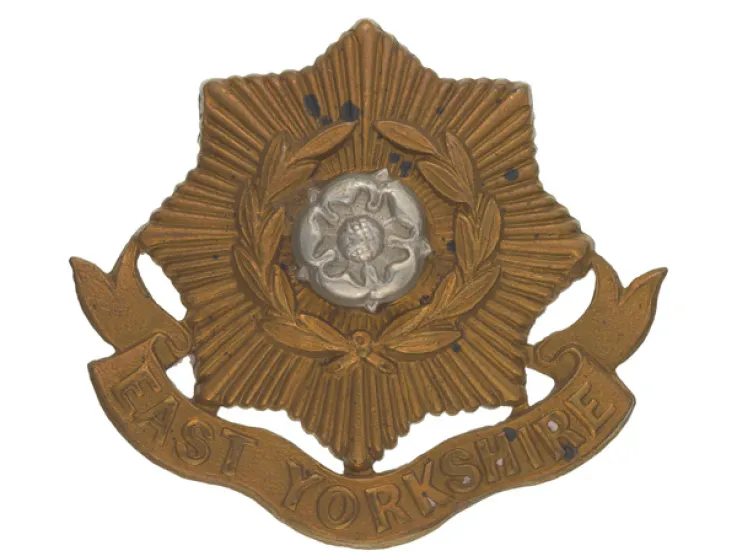 Other ranks’ cap badge, The East Yorkshire Regiment (The Duke of York’s Own), c1898