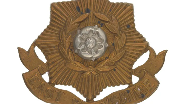 Other ranks’ cap badge, The East Yorkshire Regiment (The Duke of York’s Own), c1898