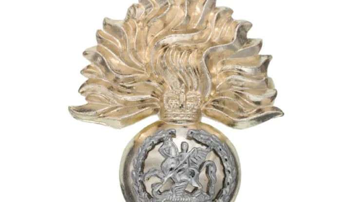 Cap badge, other ranks, Royal Regiment of Fusiliers, c1970