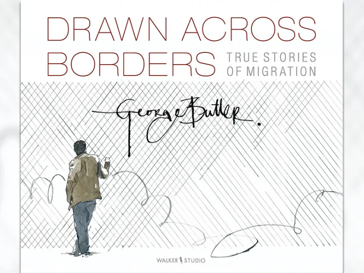 'Drawn Across Borders' book cover