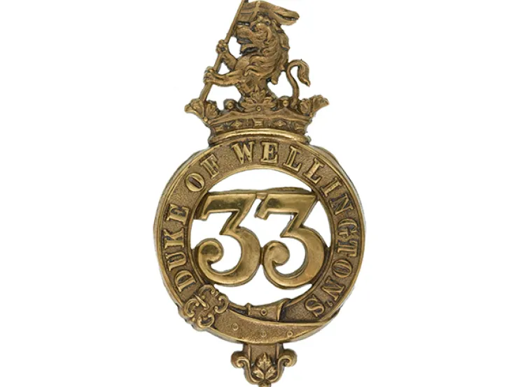 Glengarry badge, 33rd (The Duke of Wellington’s) Regiment, c1874