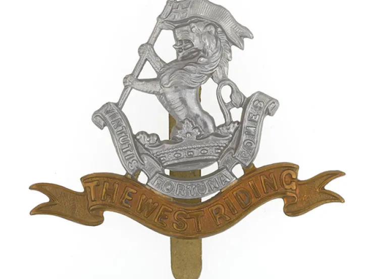 Cap badge, Duke of Wellington’s (West Riding Regiment), 1914