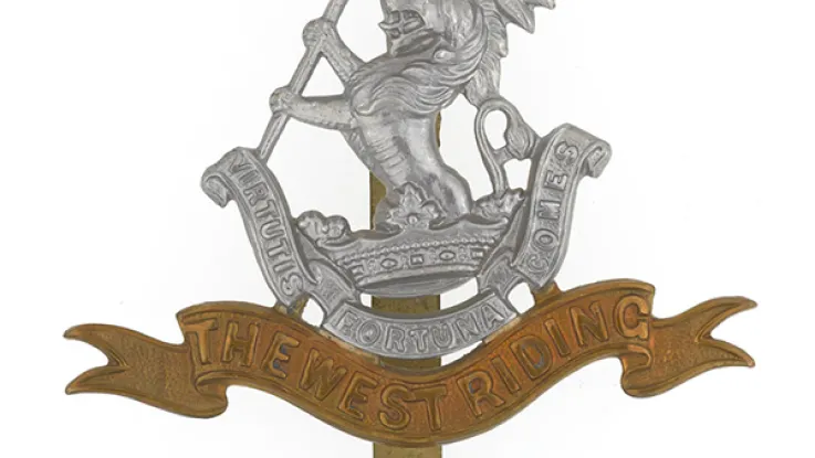 Cap badge, Duke of Wellington’s (West Riding Regiment), 1914