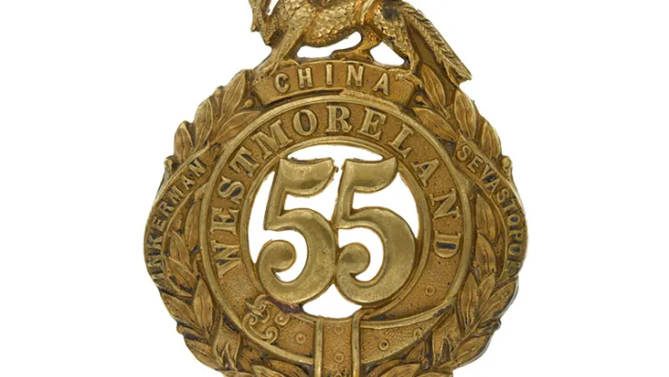 Other ranks’ glengarry badge, 55th (Westmorland) Regiment, c1874