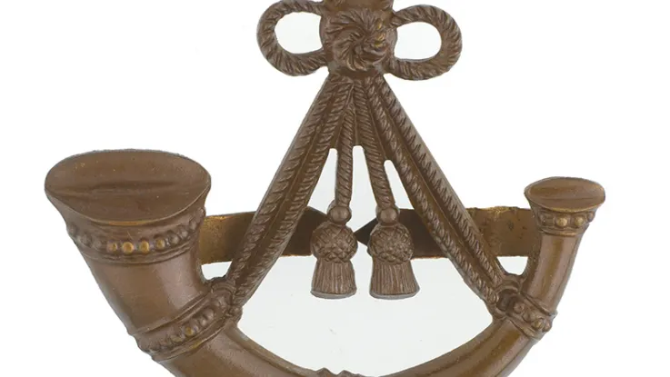 Cap badge, Oxfordshire and Buckinghamshire Light Infantry, c1916