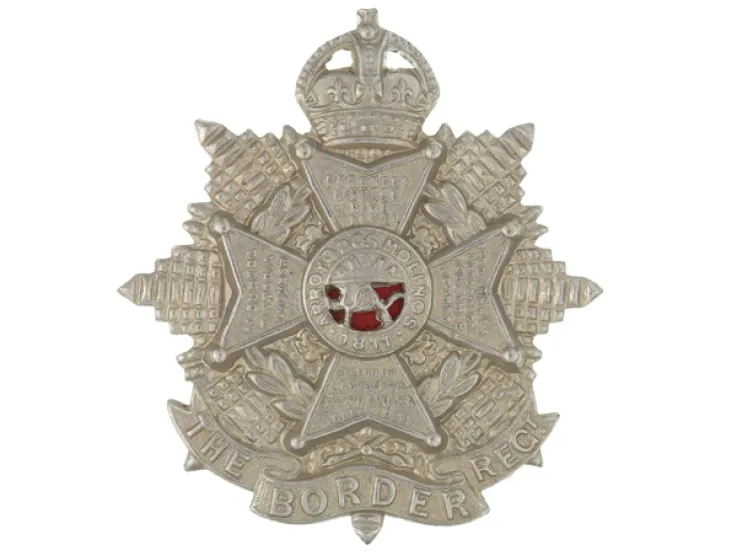 Other ranks' cap badge, The Border Regiment, c1905