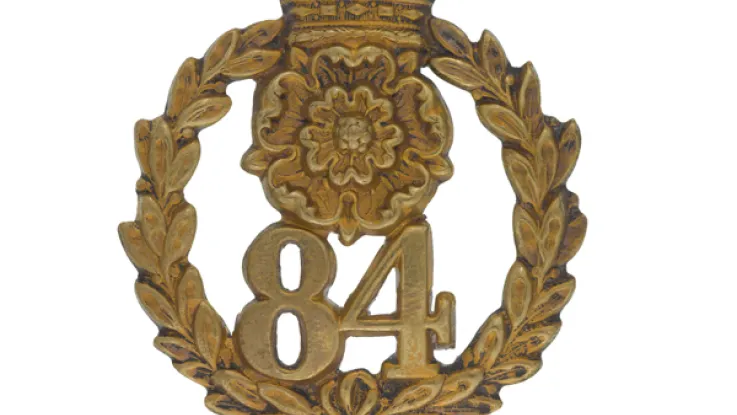 Glengarry badge, 84th (York and Lancaster) Regiment, c1874