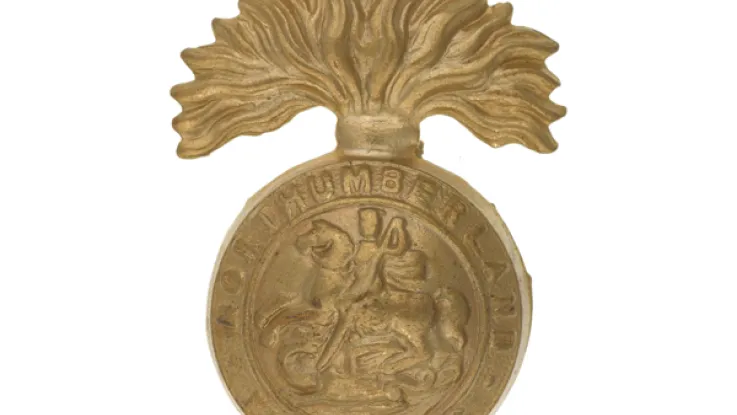 Cap badge, The Northumberland Fusiliers, c1920 